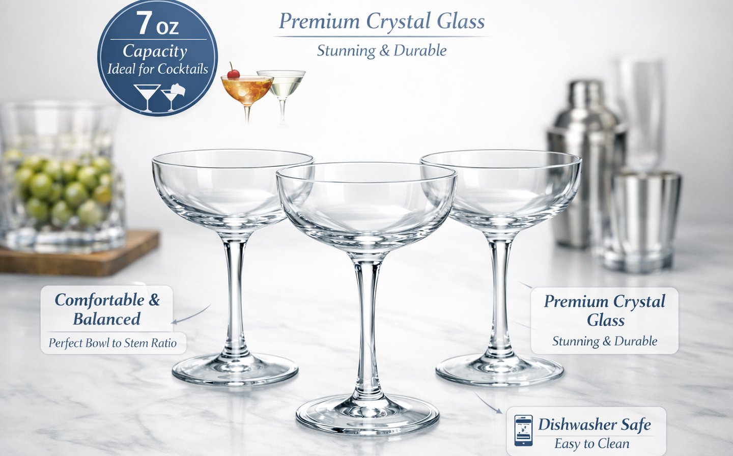 Champagne Coupe Glass wholesale in China