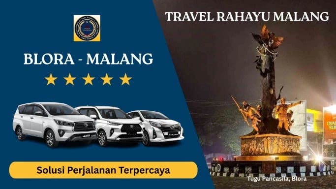 Travel Blora ke Malang dari Travel Rahayu Malang pakai mobil Innova, Avanza putih 