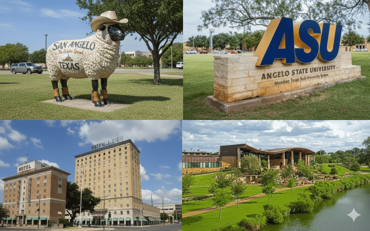 Image of 4 San Angelo, TX landmarks