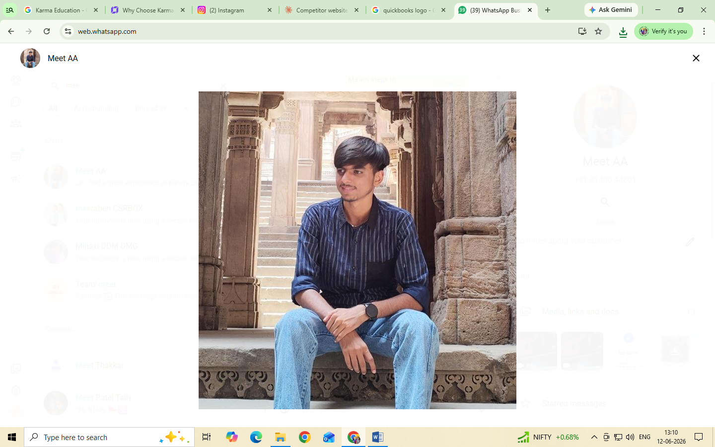  Karma Education student success story Ahmedabad