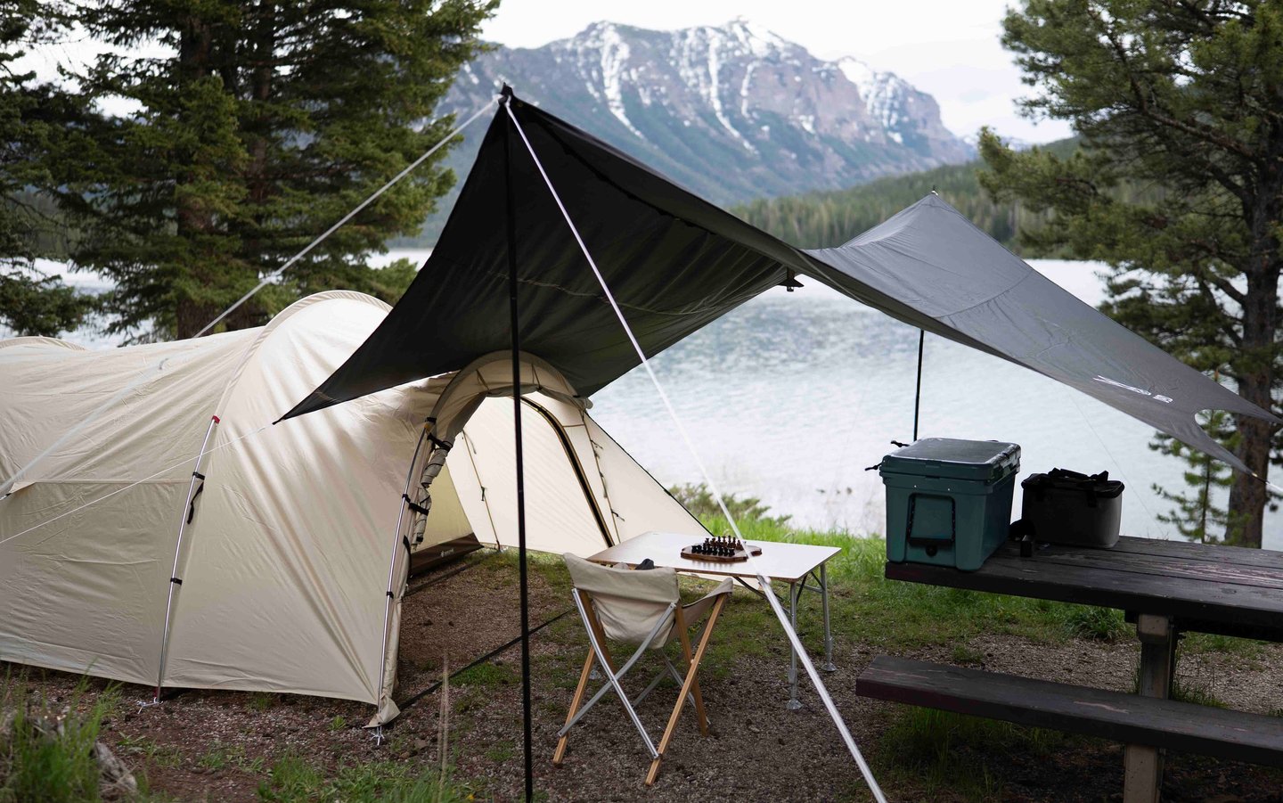 Wild Rover's Snow Peak Vault Tent For Rent With A DOD Tarp