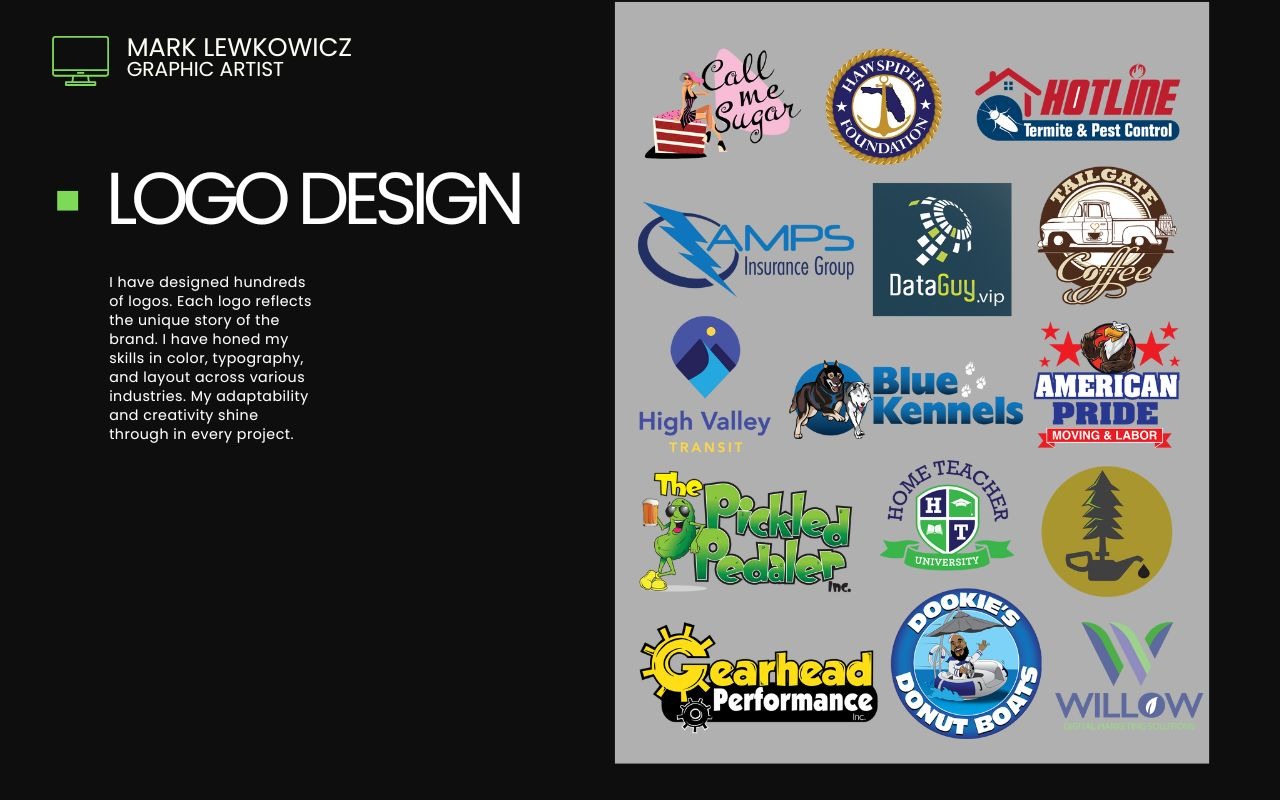 Logo design, logo designer, custom logos