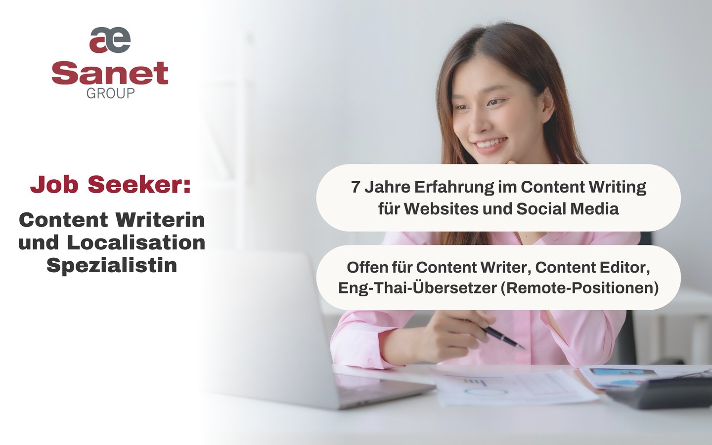 Content Writerin und Localisation Spezialistin