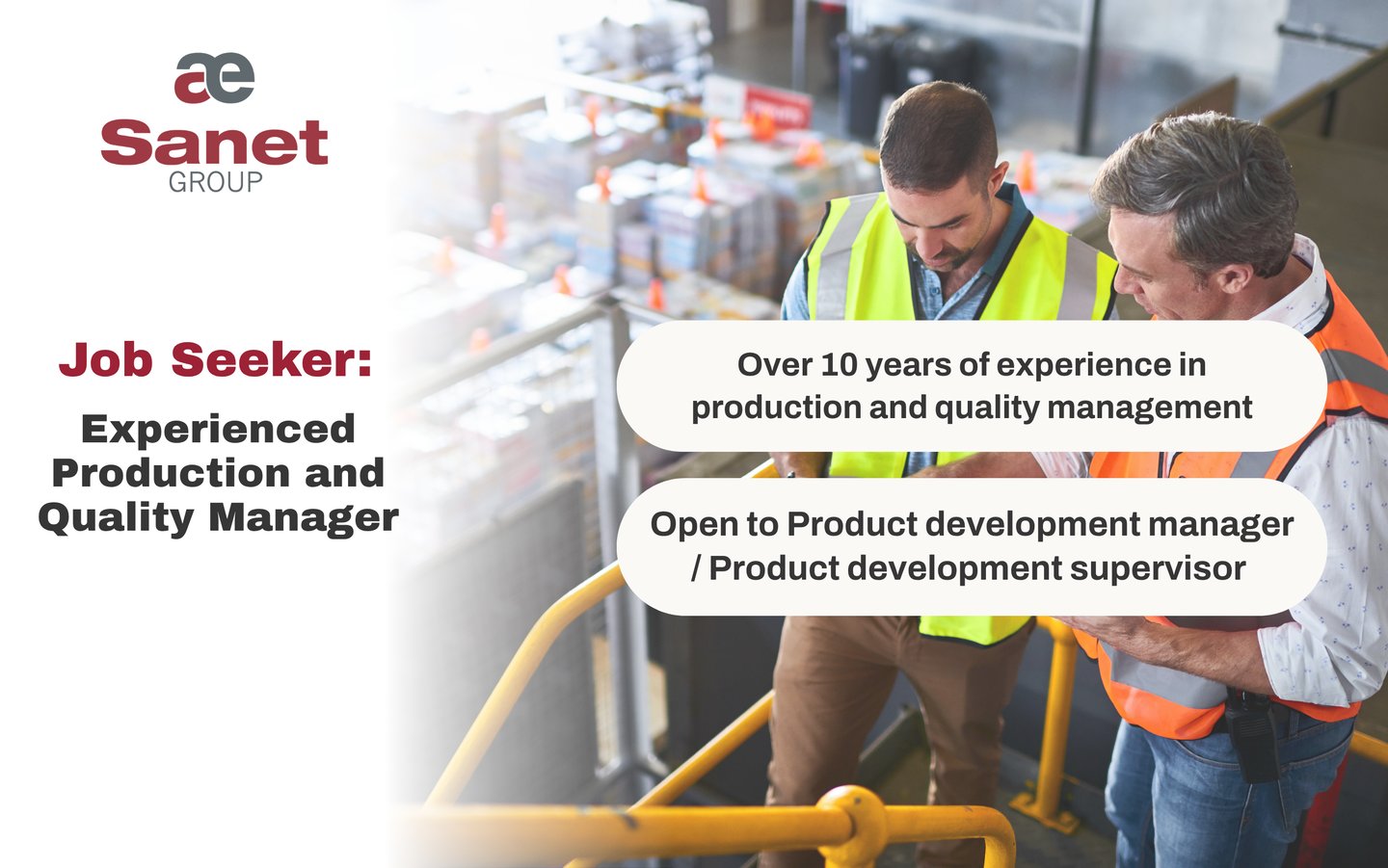 Production and quality manager
