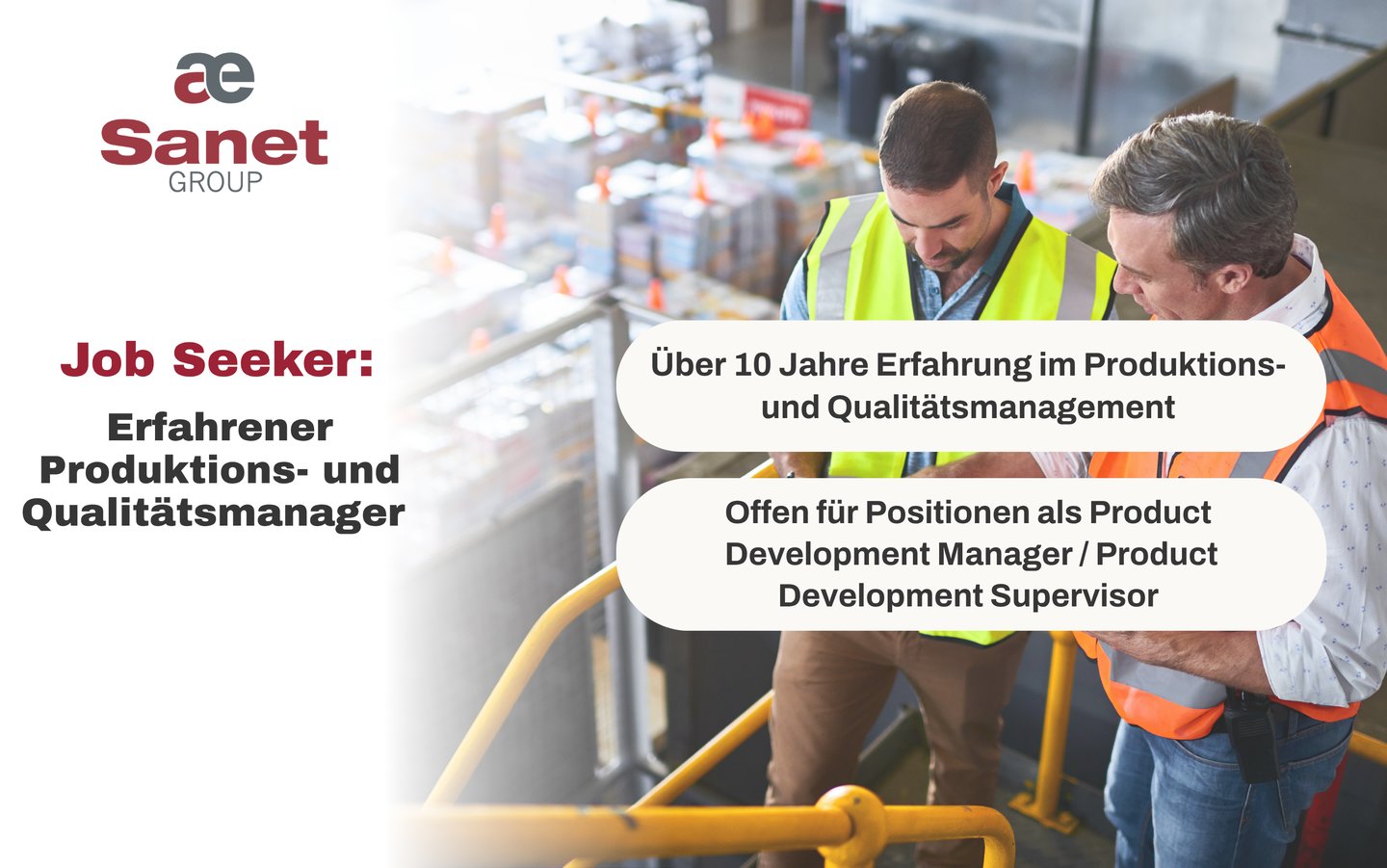 Production and quality manager