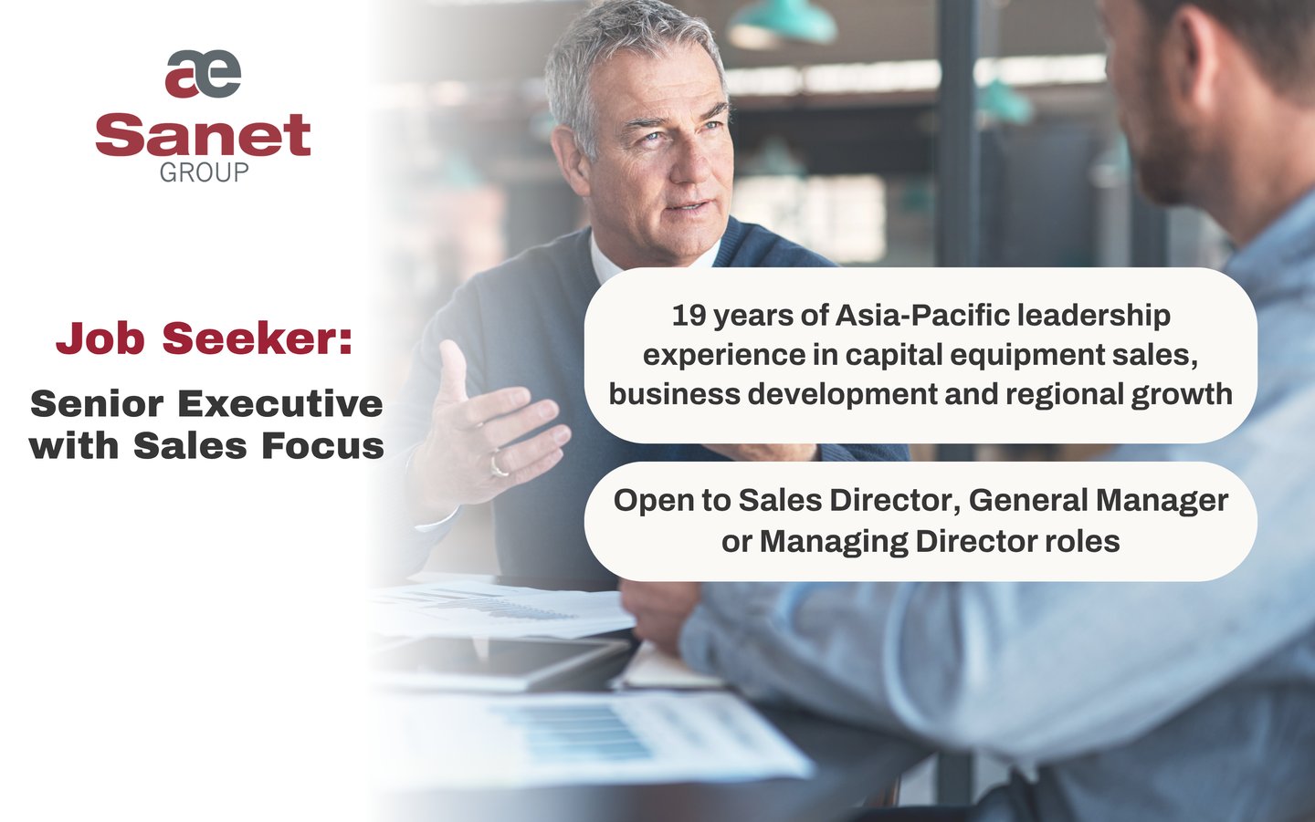 Senior Executive with Sales Focus