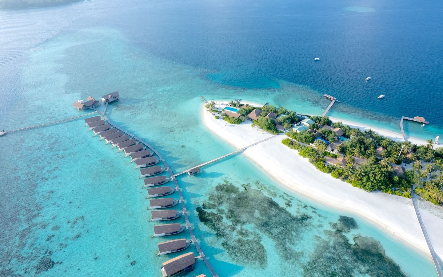 COMO Cocoa Island Maldives arial view
