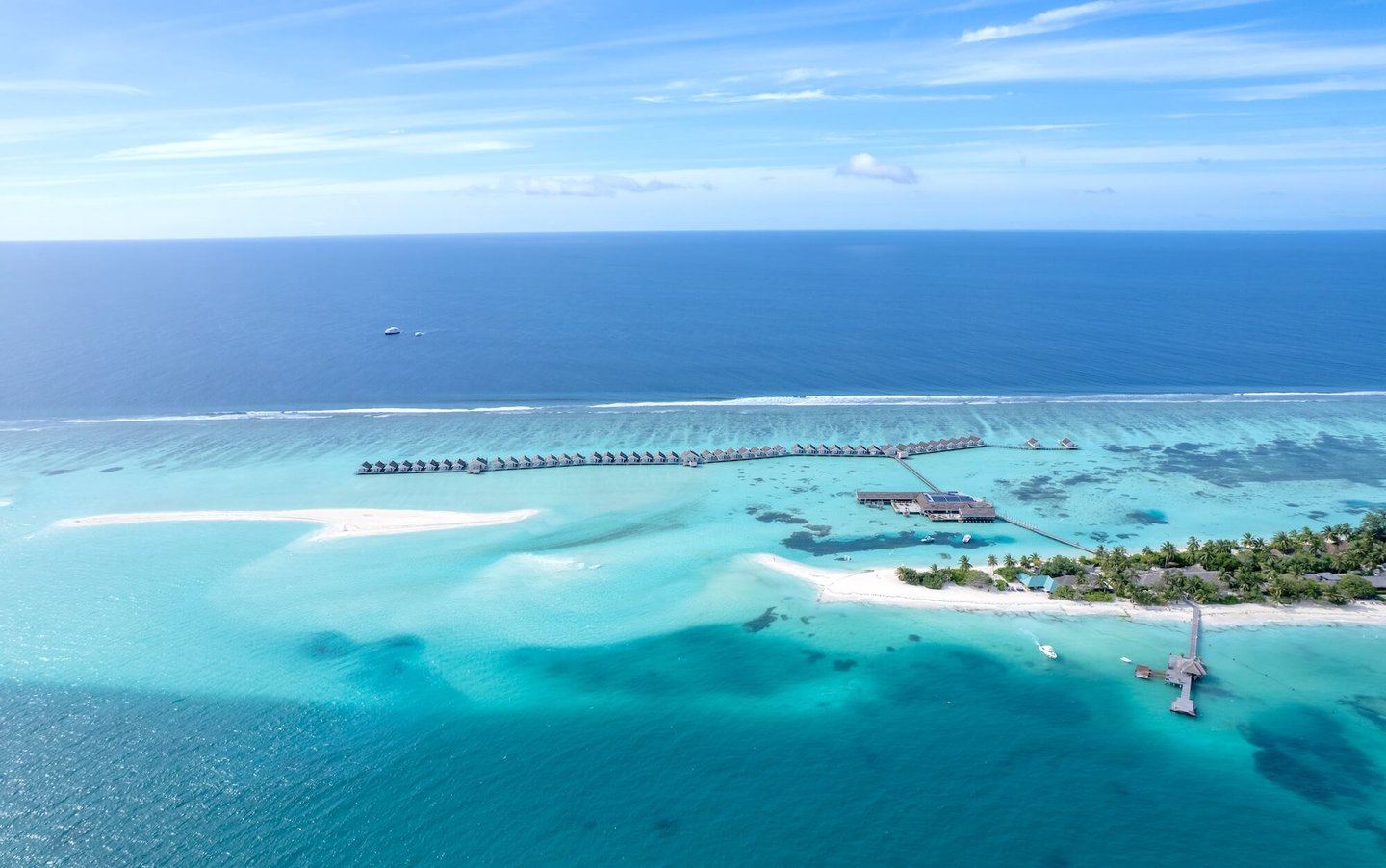 LUX South Ari Atoll Maldives arial view