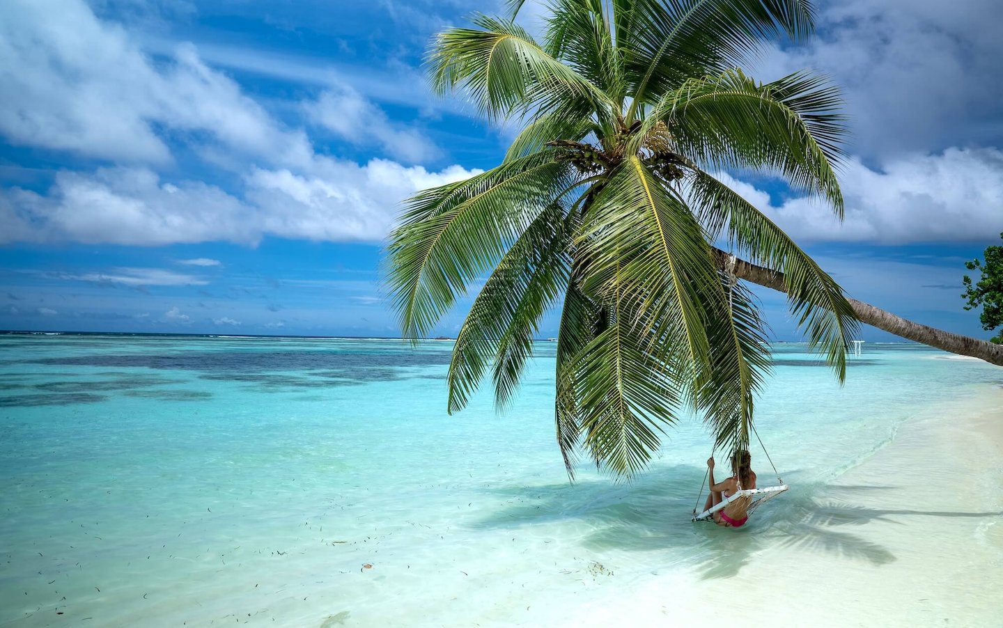 LUX South Ari Atoll Maldives beach swing