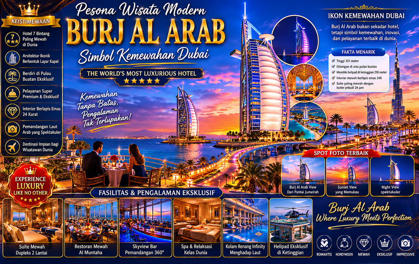 Pesona Burj Al Arab di Dubai