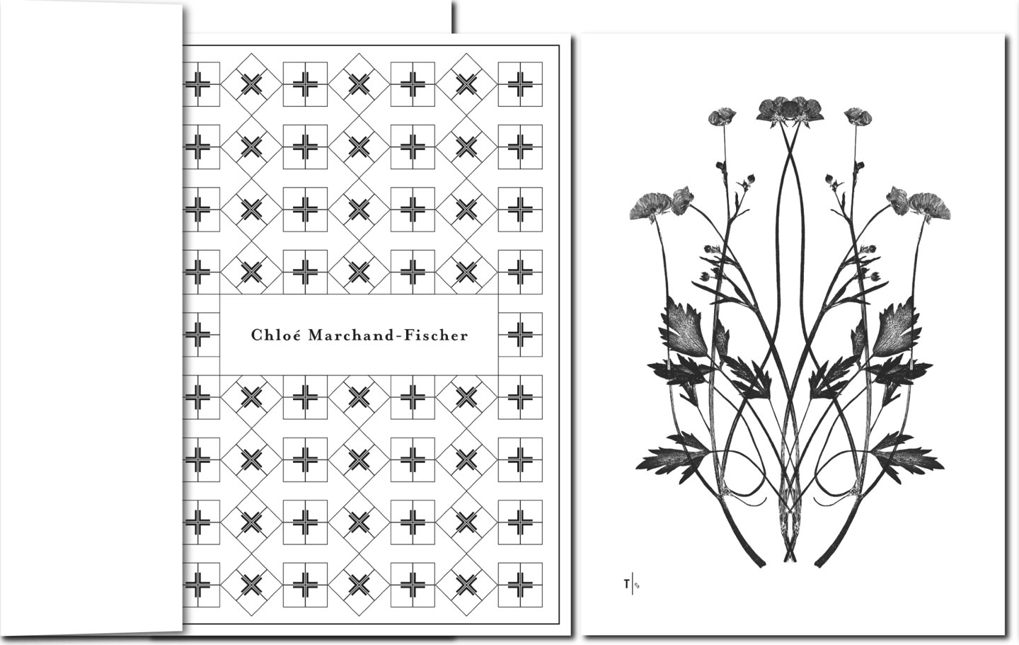 Design-Karte mit Ornament und Blume im Art Deco-Stil, künstlerisch.