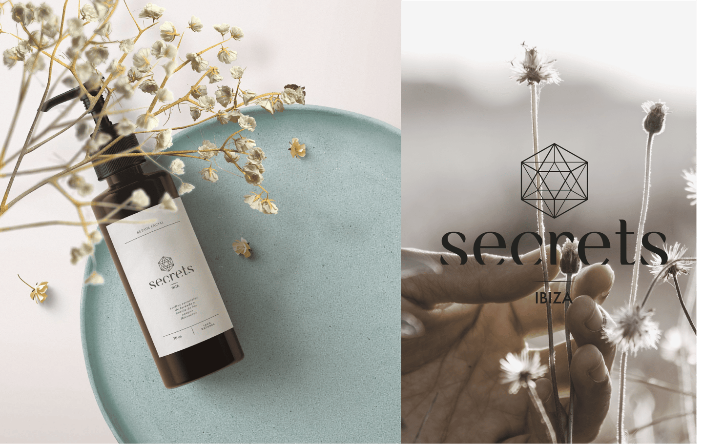 secrets cosmetics Ibiza branding