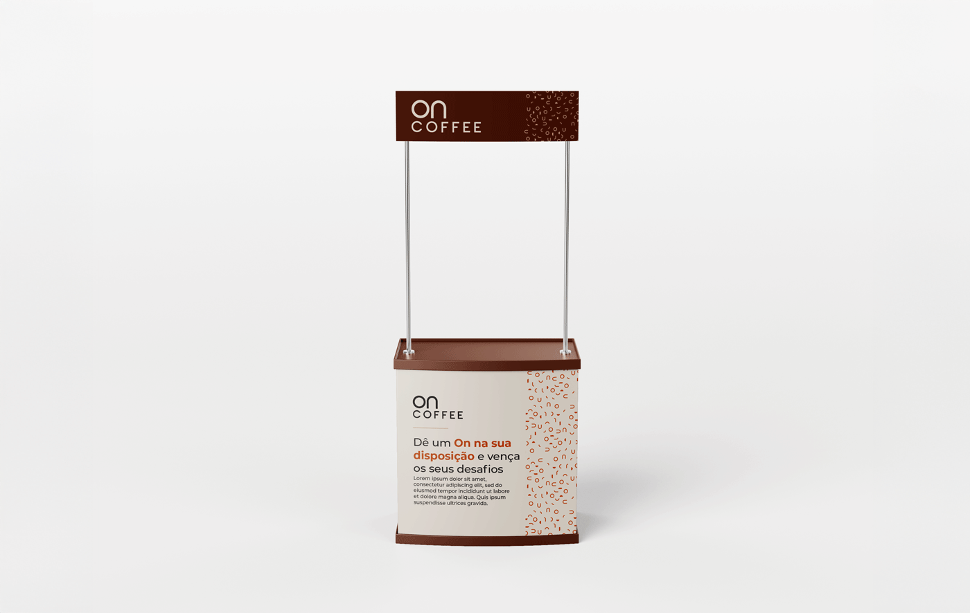 Projeto On Coffee – Projeto de Identidade de marca feito pelo Estúdio Criativo Voluca