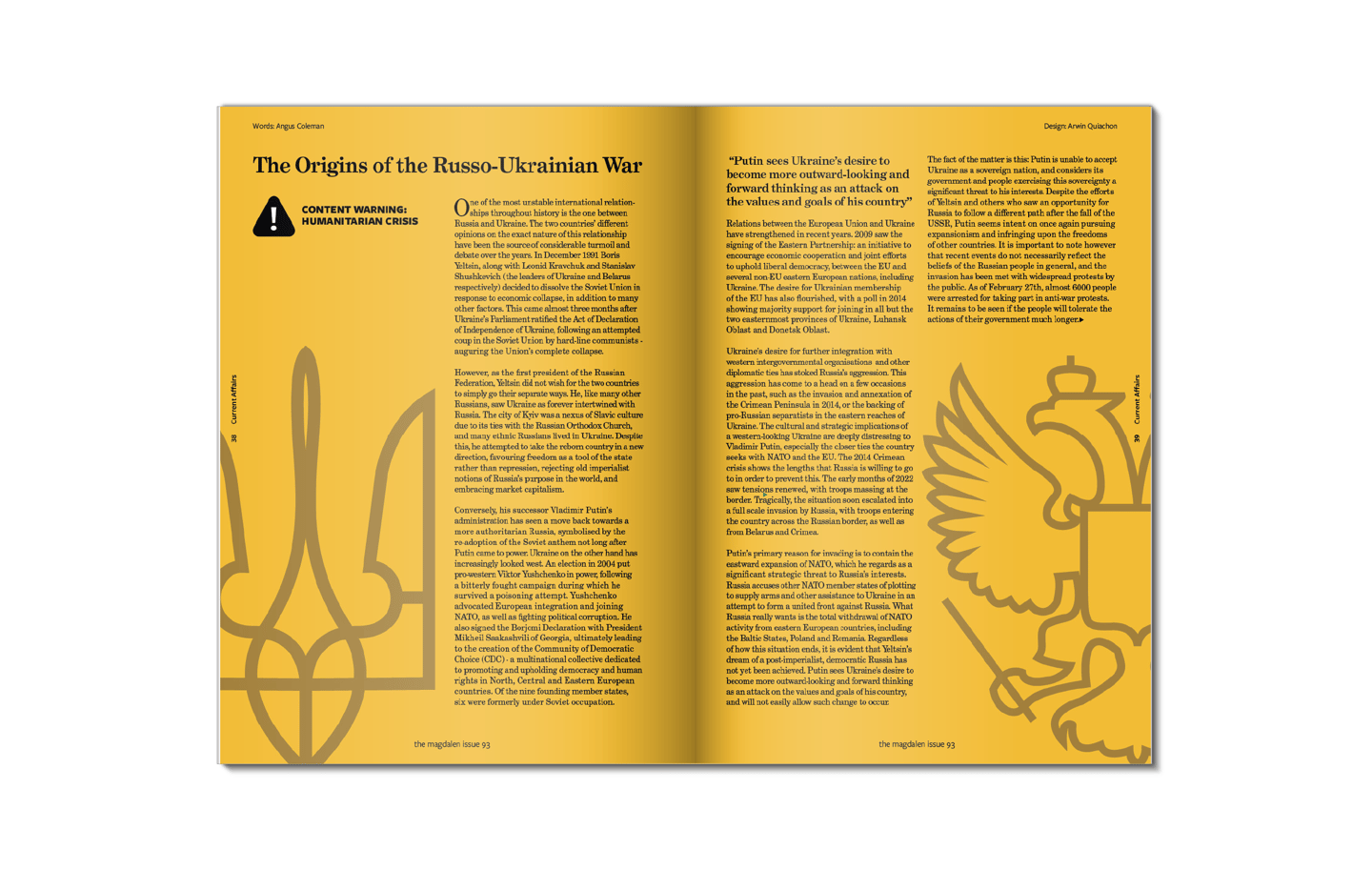 the origins of the russo-ukrainian war spread