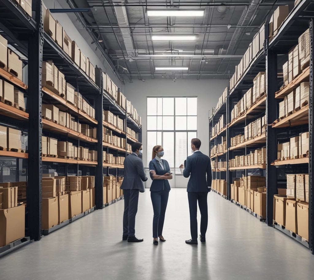 A sleek modern workspace with a laptop displaying a productivity calculator on screen.