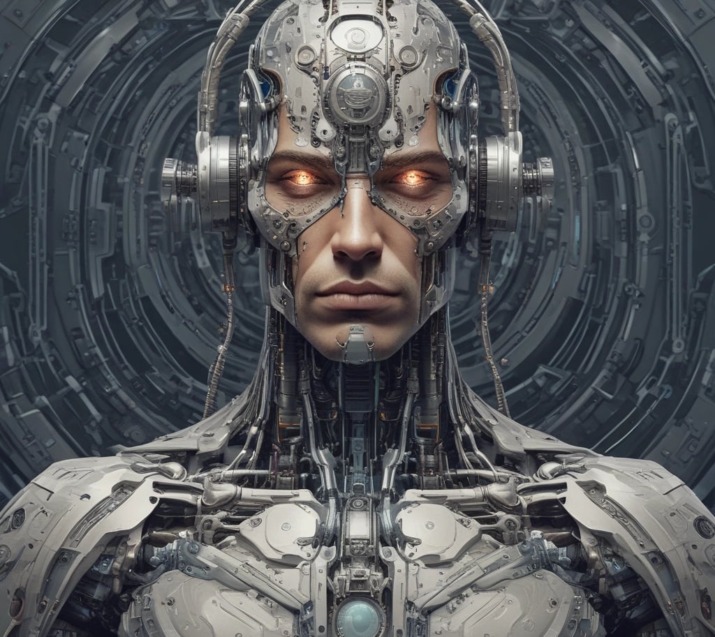 a robot - like robot - like robot - like robot - like robot with glowing