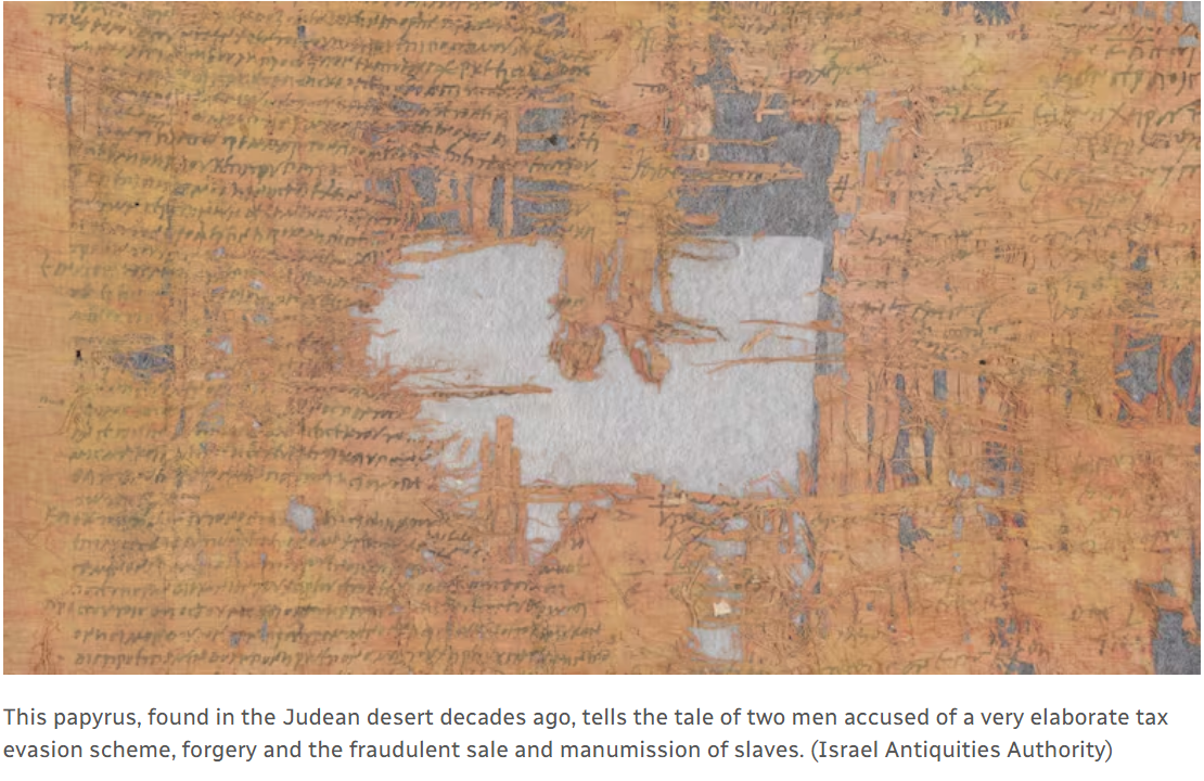 How to Evade Taxes in Ancient Rome? A 1,900-Year-Old Papyrus Offers a Guide.