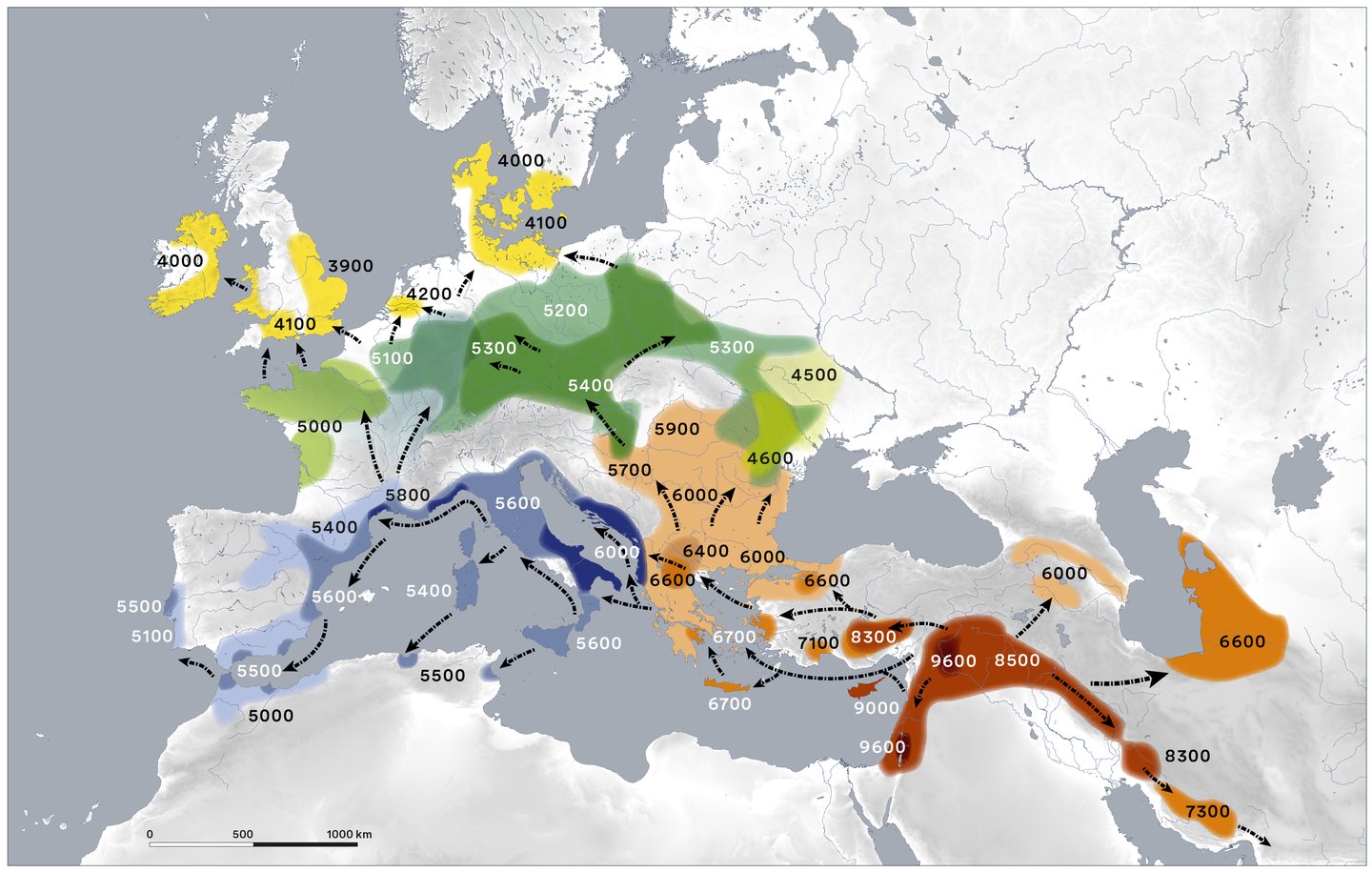 Spread of farming into Europe