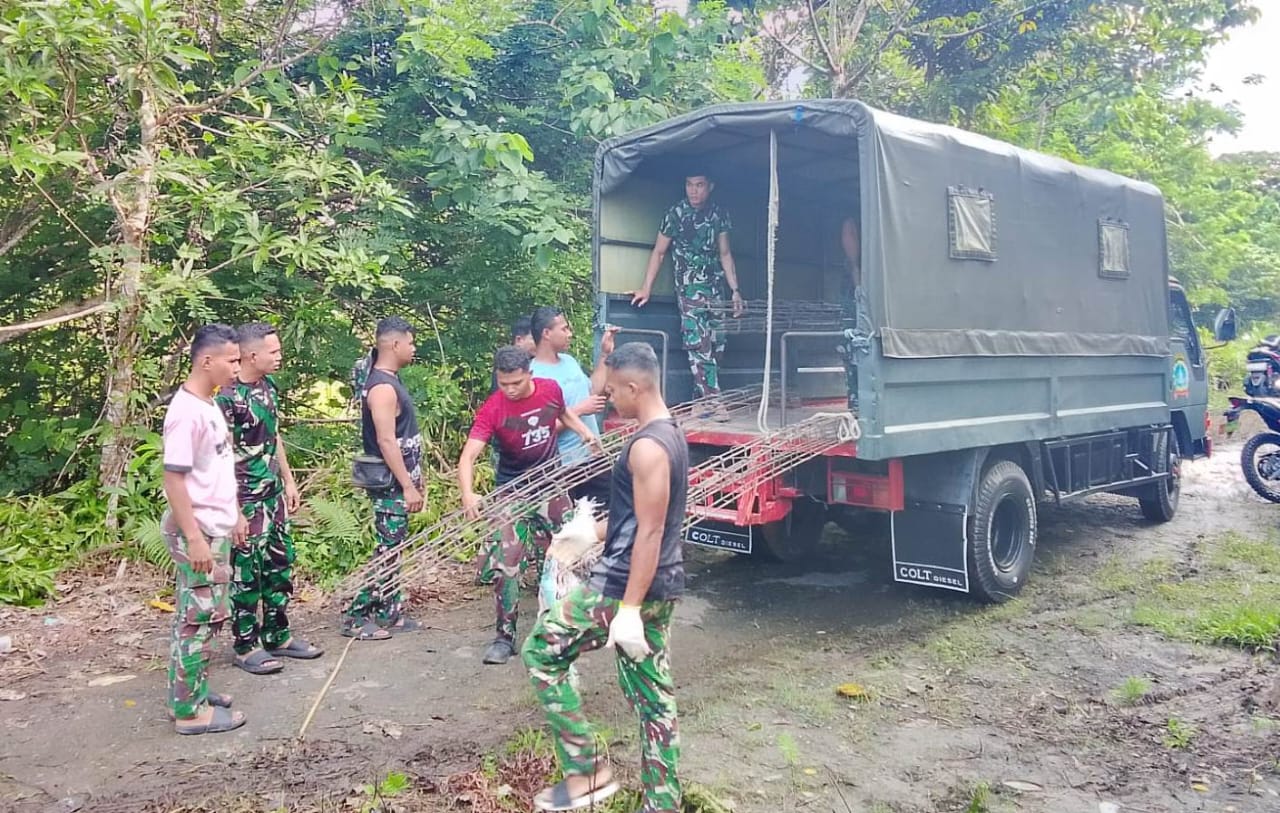 Distribusi Material Pembangunan Fisik ke Lokasi Sasaran