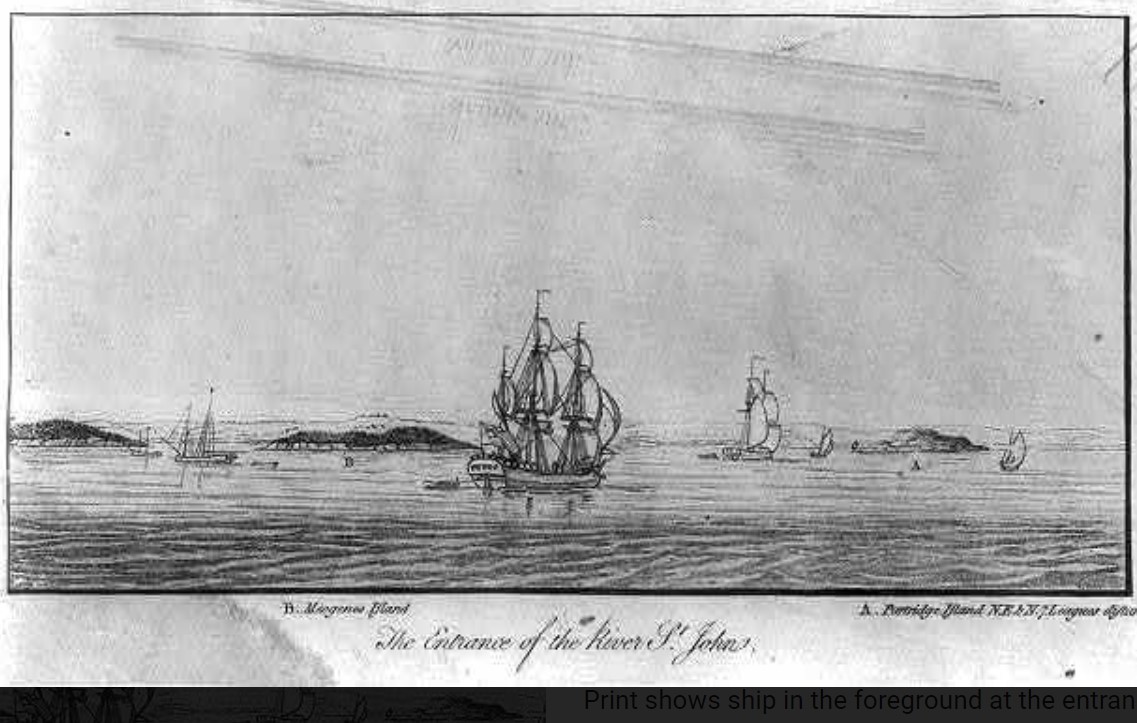 Entrance to the Harbour, early 1780s.