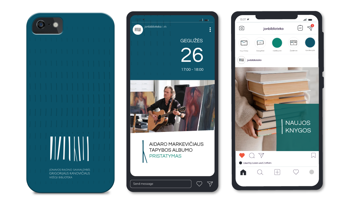 Kanovičiaus bibliotekos socialinių tinklų komunikacijos pavyzdžiai