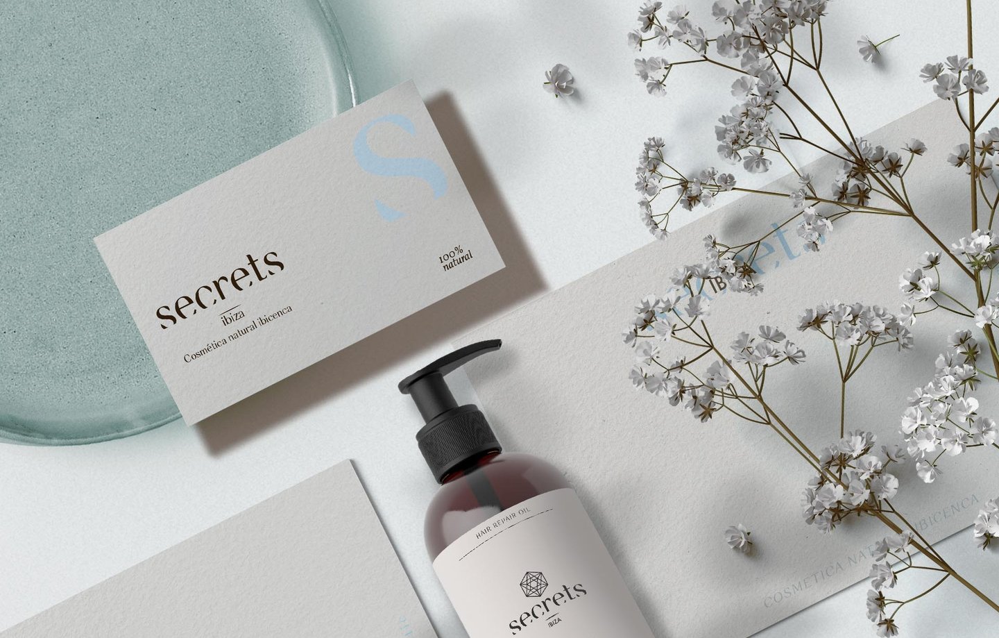 secrets cosmetics Ibiza branding