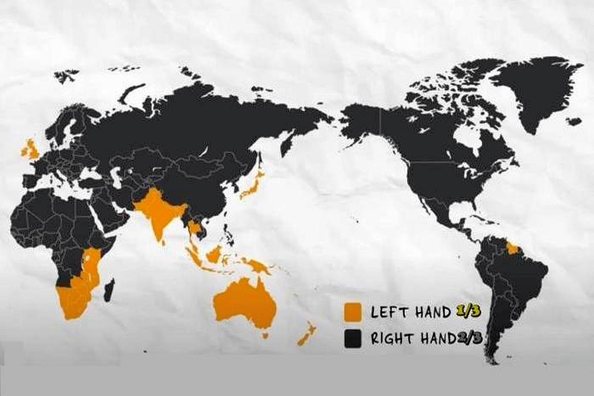 Driving in Left and Right Hand Driving Systems