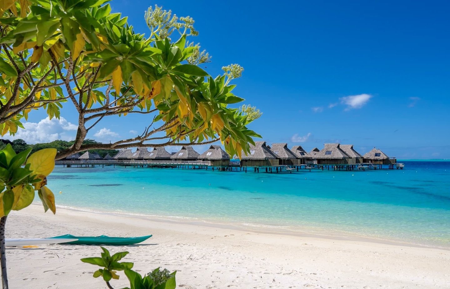 Conrad Resort Bora Bora beach