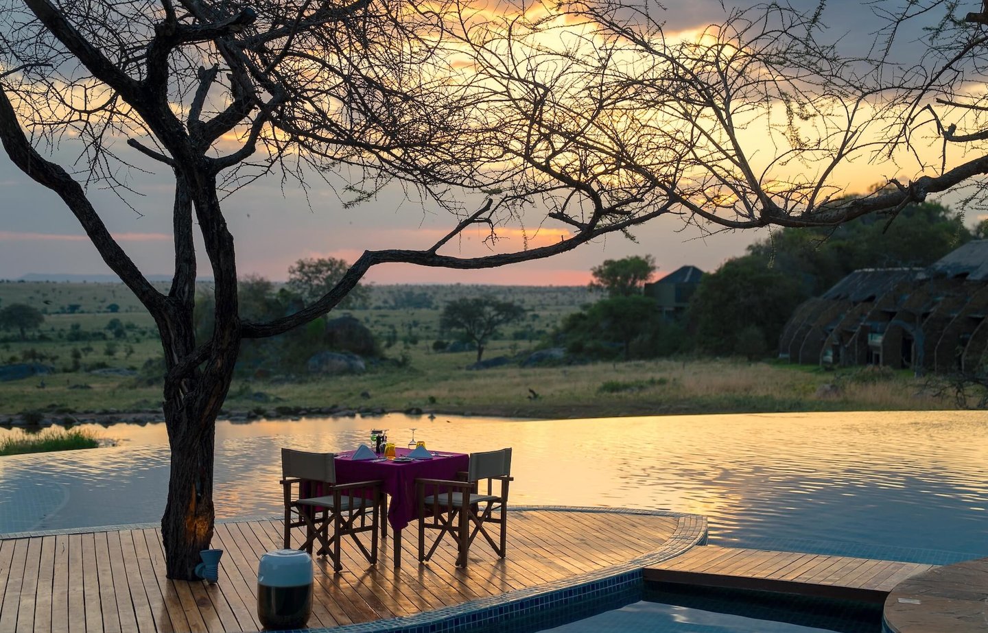 Four Seasons Serengeti Tanzania sunset dining