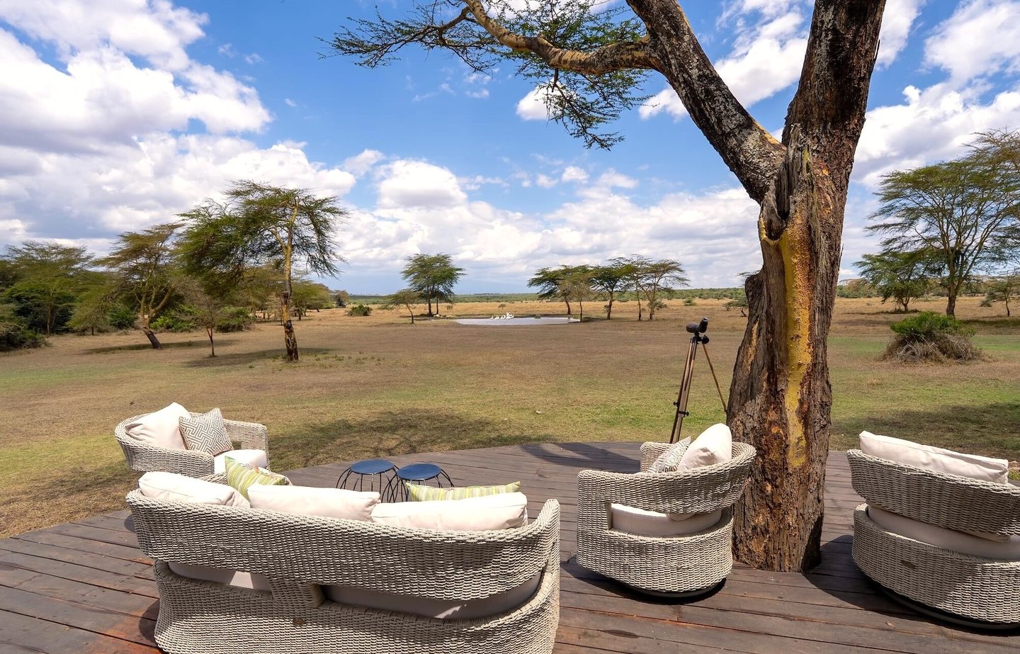 Solio Lodge Kenya outdoor seating