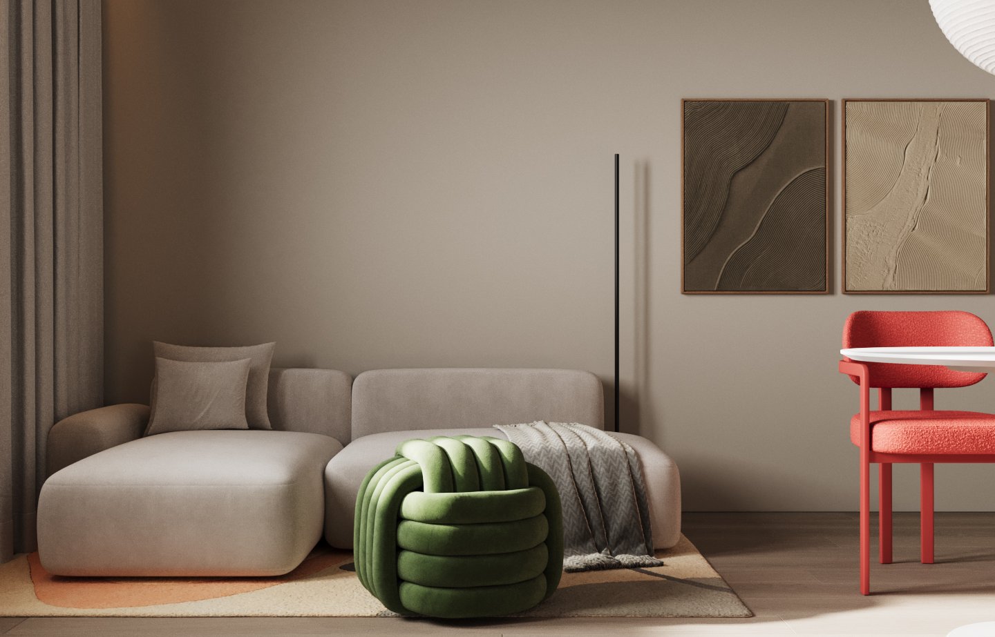 Dizajn enterijera jednosobnog stana u Beogradu