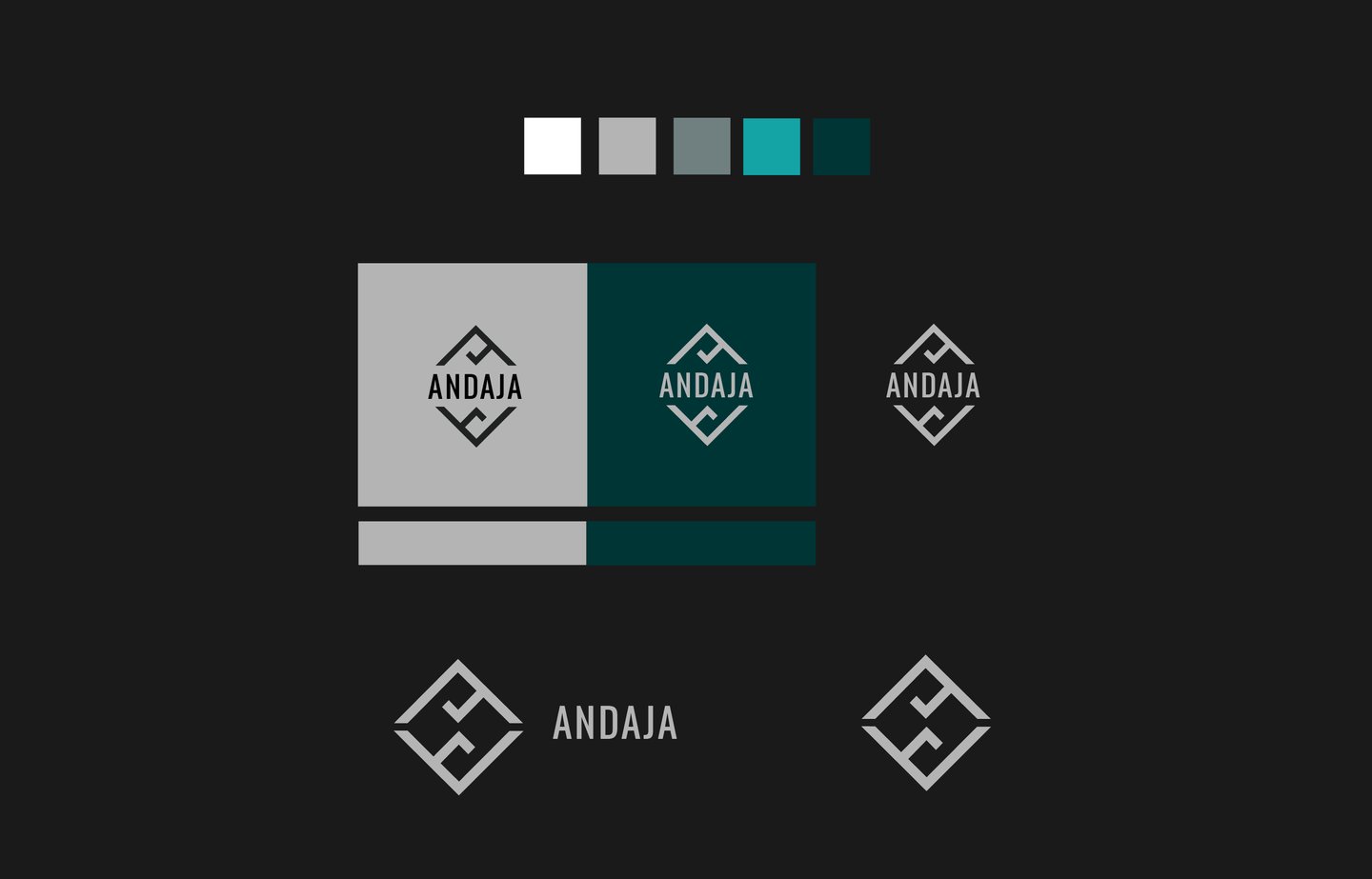 Andaja logotipo spalvos