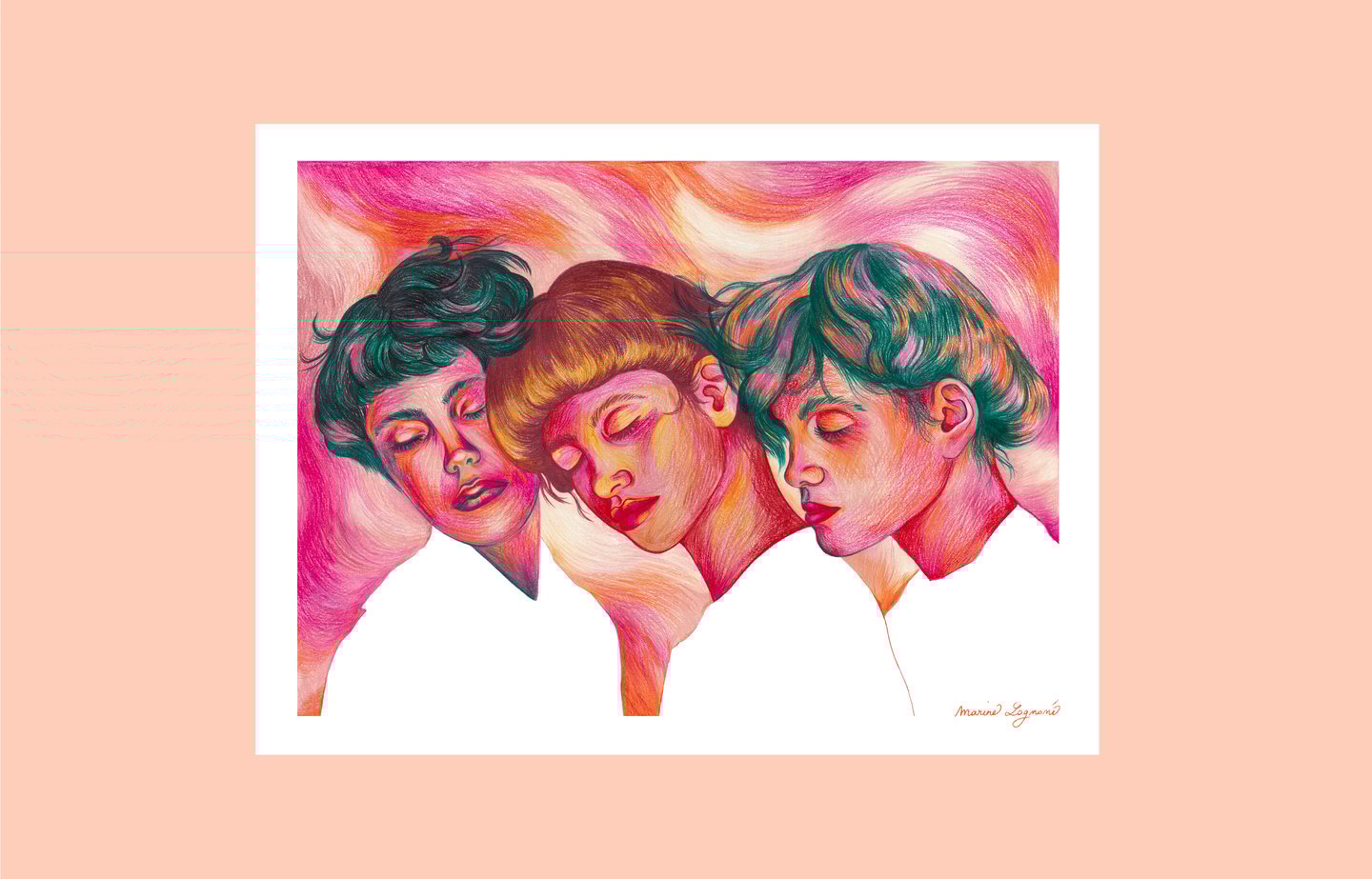 a group of three women with their heads together