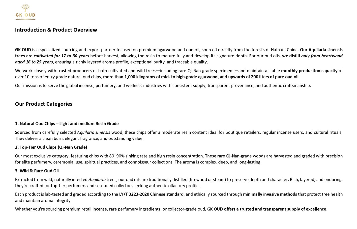 CHINA OUD INTRODUCTION AND PRODUCT REVIEW