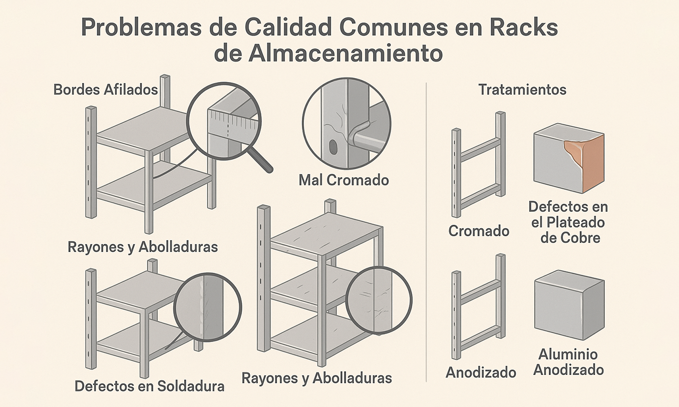 Problemas Comunes en Estantes Metálicos simple compose