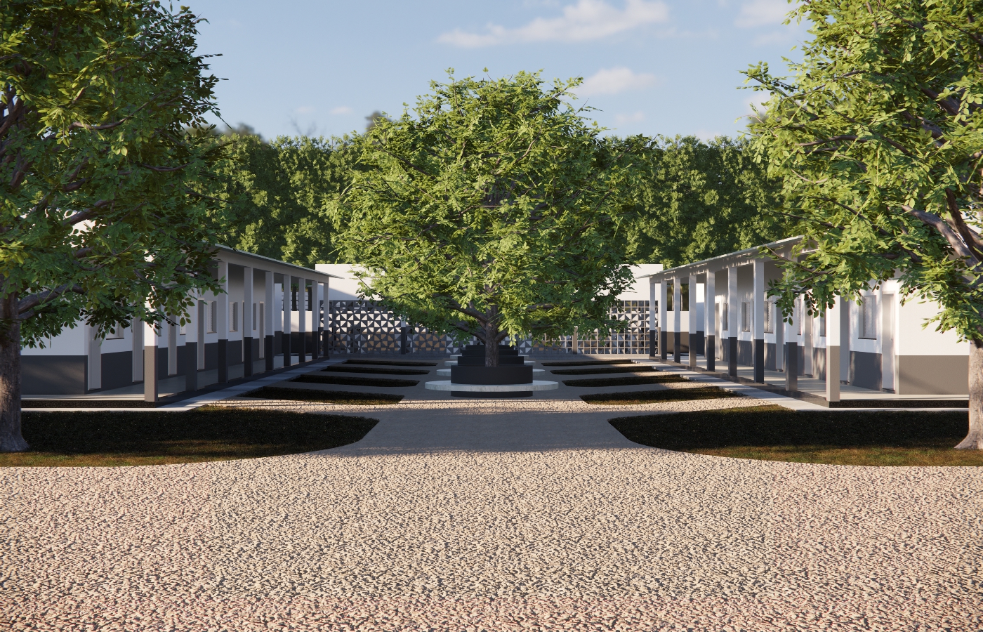 Alojamentos masculinos e femininos para trabalhadores rurais, e casas para colaboradores com família