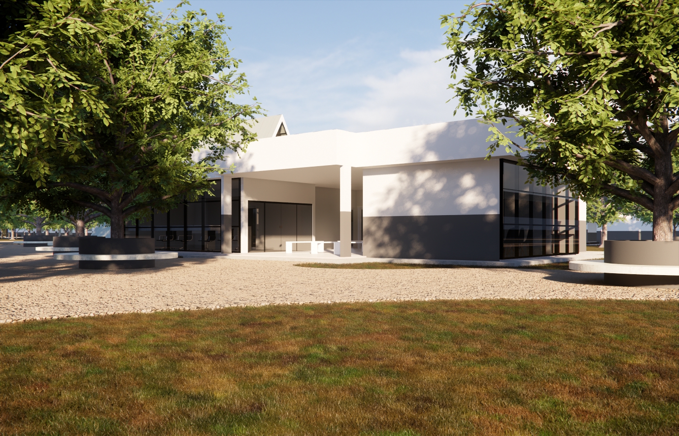 Centro técnico rural com laboratórios, RH, ambulatório e integração