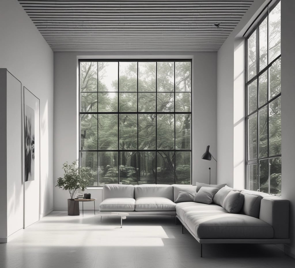 Bright living room with modern inventory