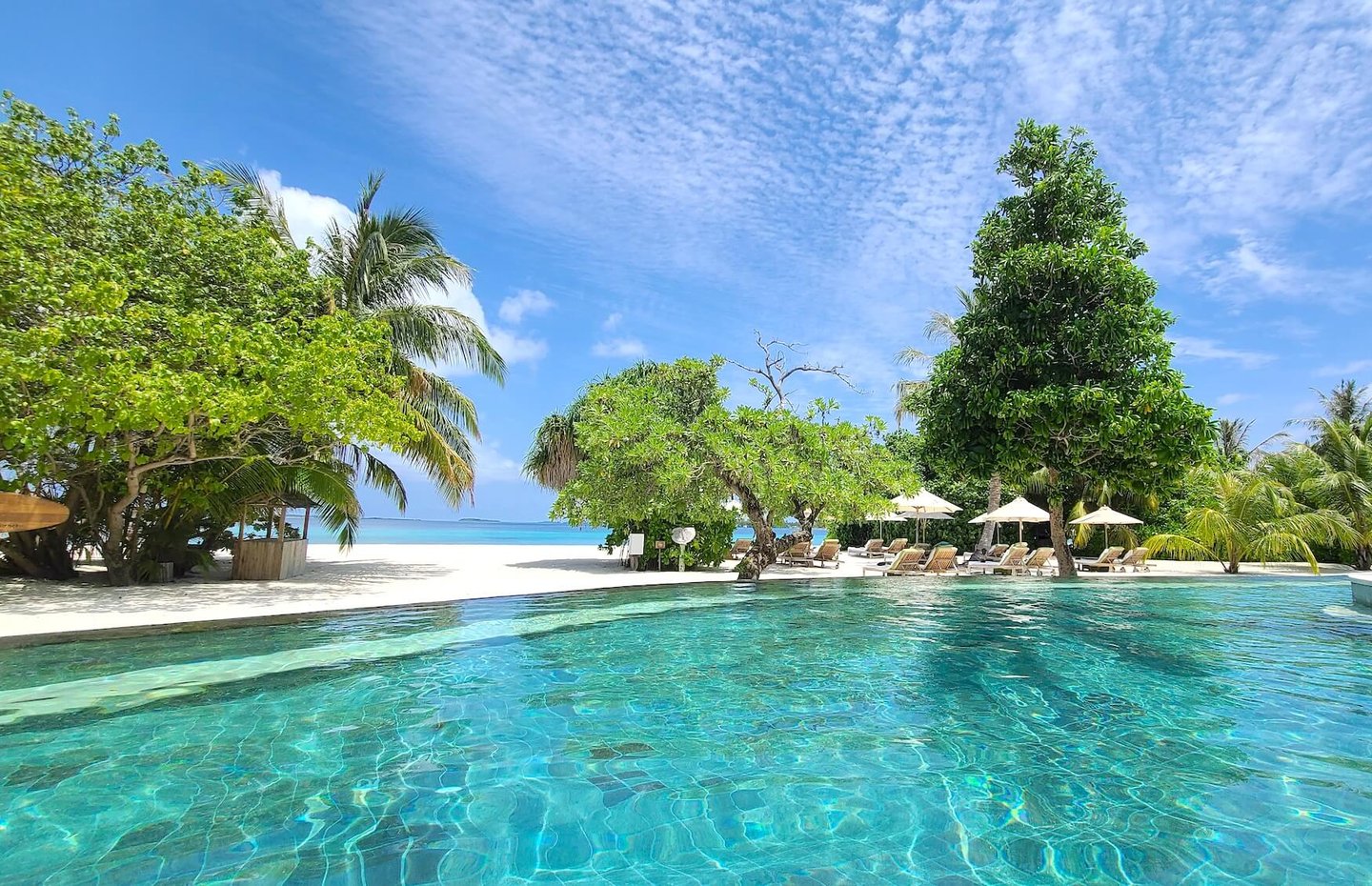 Six Senses Laamu Maldives main pool