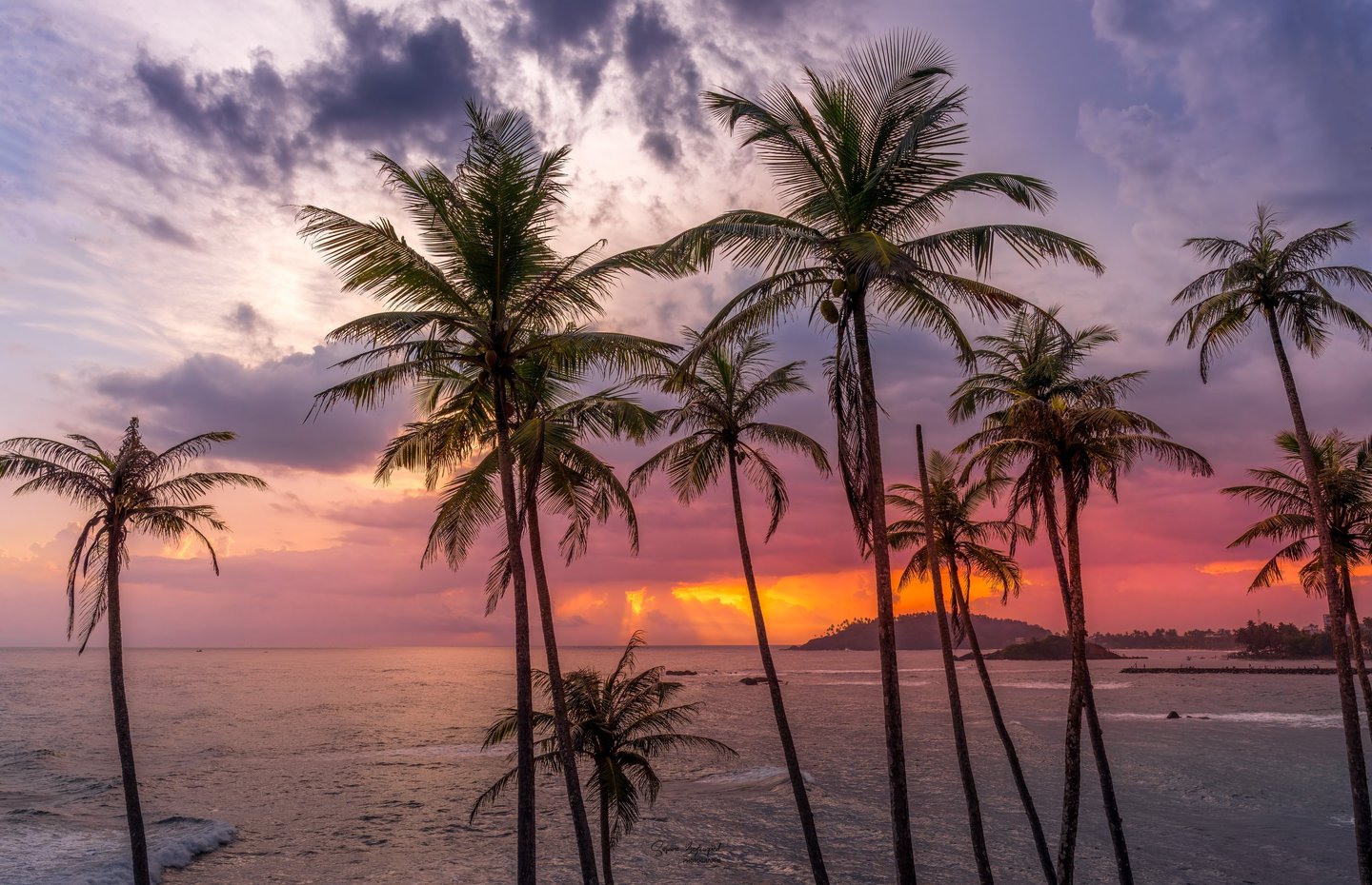 sunset à coconut beach