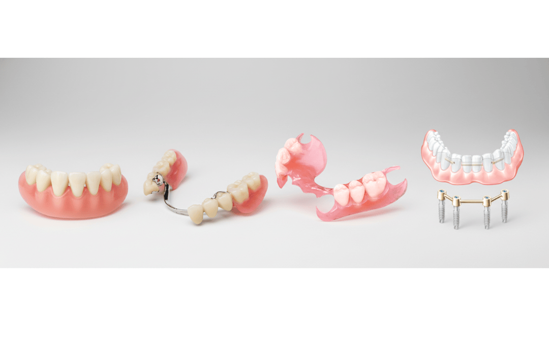 diferentes tipos de prótesis dentales y soluciones de rehabilitación oral