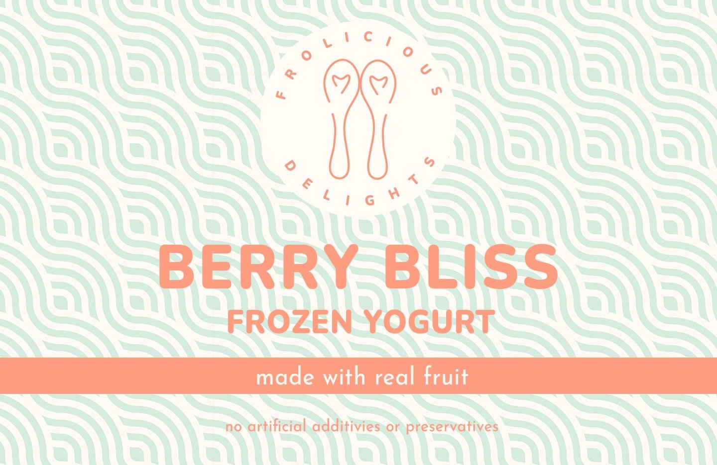 Frolicious Delights packaging design — brand launch campaign