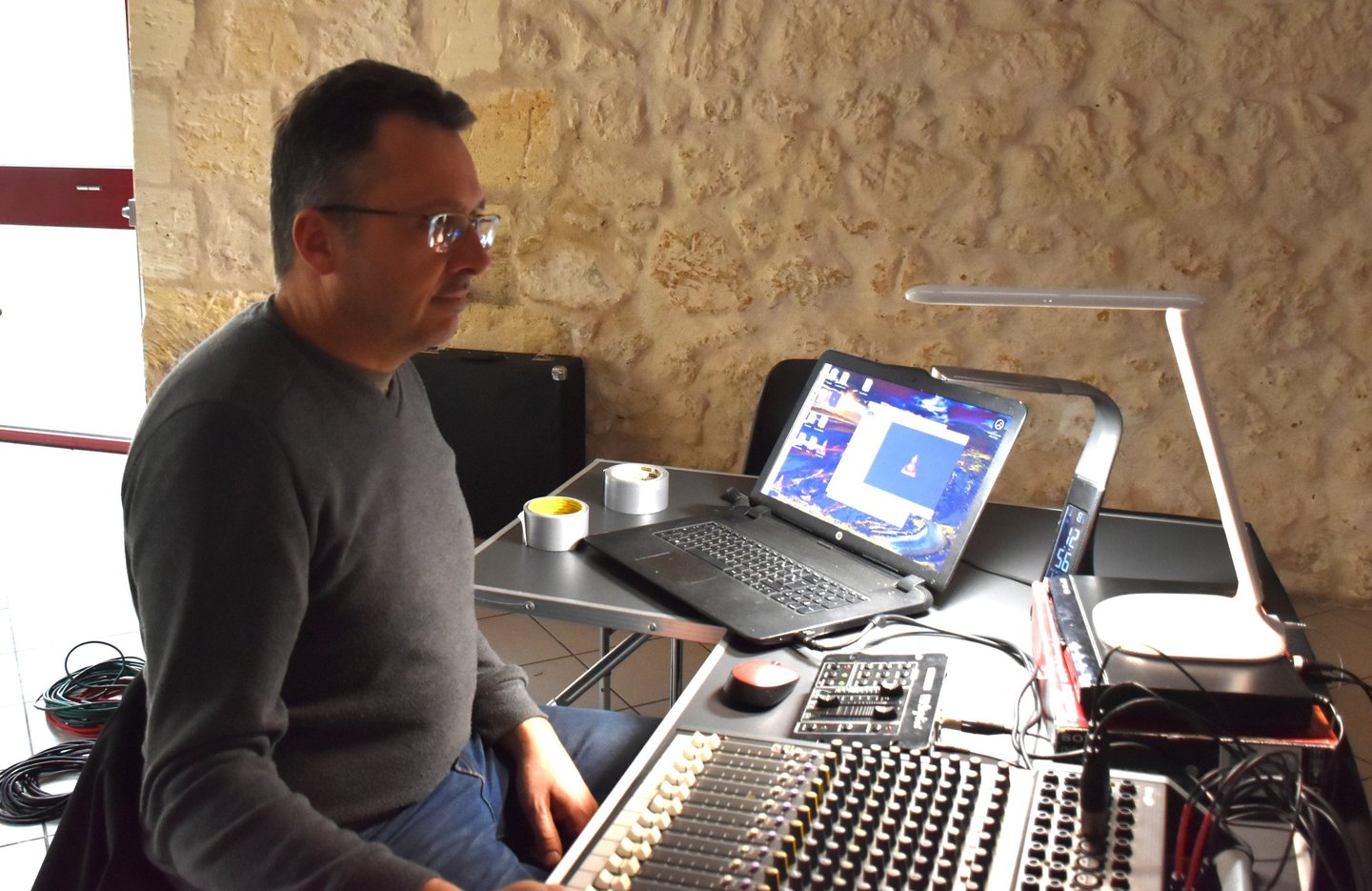 Thomas Corazza, notre technicien son et lumière