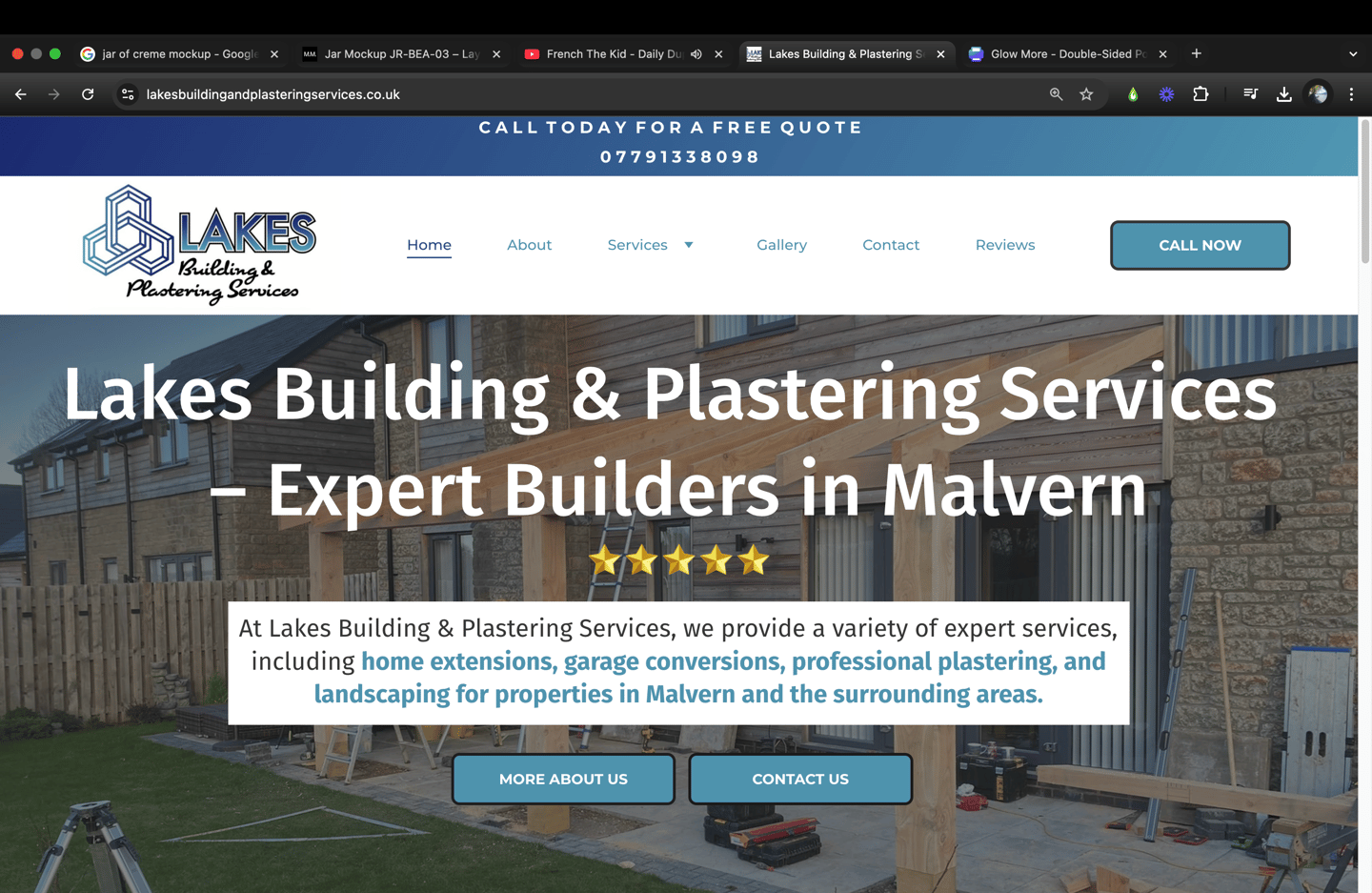 picture of a website designed City Walls Design in worcester