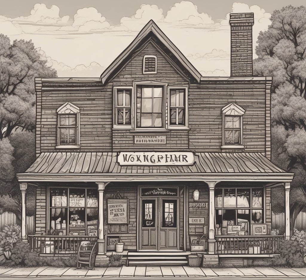 A desk with a monitor and keyboard on it