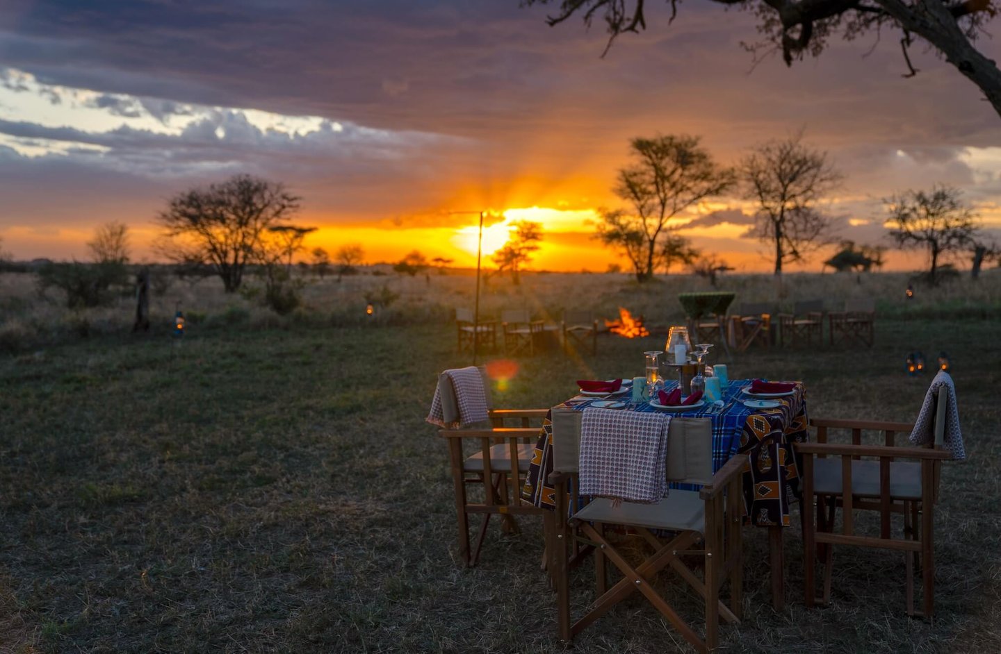 Four Seasons Serengeti Tanzania private bush dinner