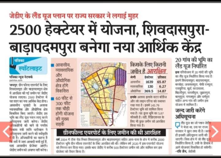 Shivdaspura–Bada Padampura Economic Hub | New Real Estate Hotspot on Jaipur Tonk Road