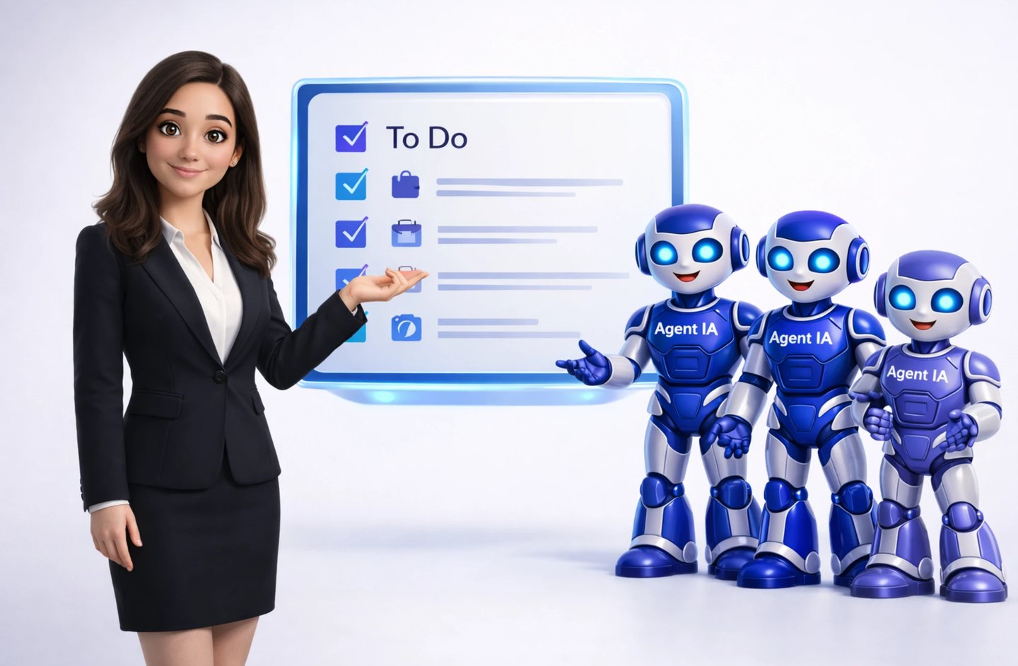 FINEXALYS – Gestion des tâches par agents IA collaborant avec une utilisatrice via un tableau de suivi.