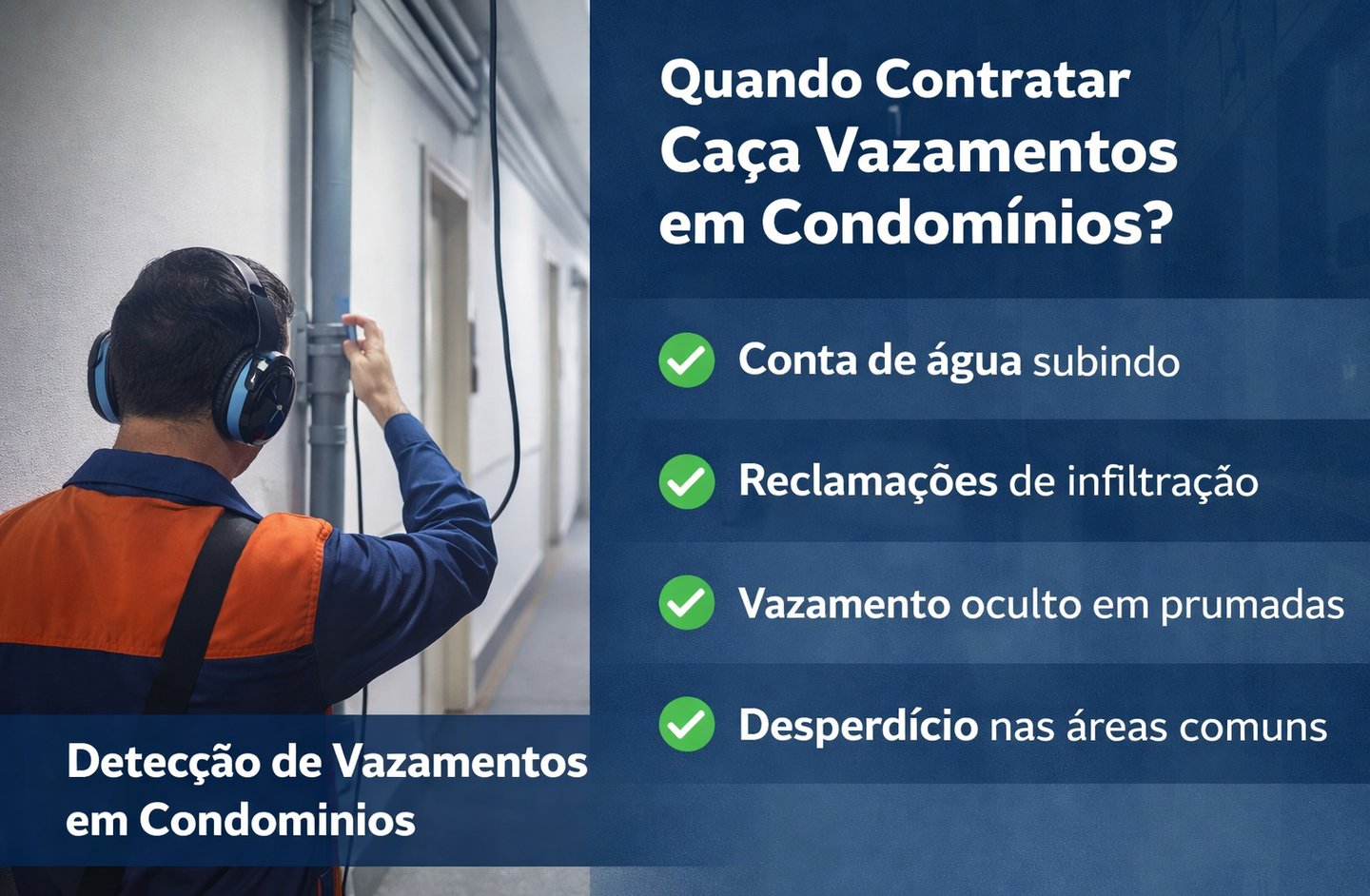 Quando contratar caça vazamentos em Condomínio.