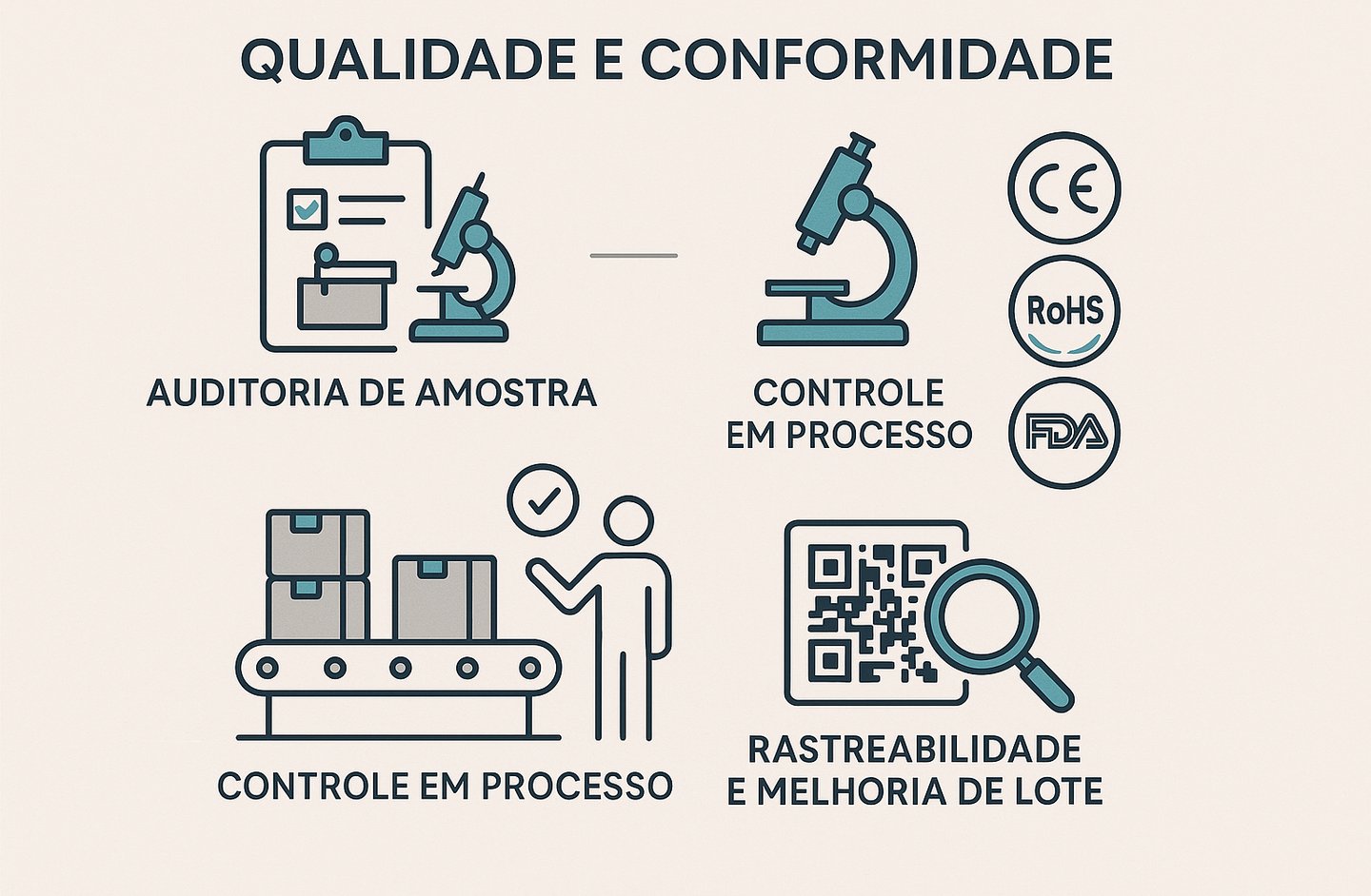 Controle de Qualidade Infalível Guia Completo do Fluxo de Qualidade e Conformidade de Ponta a Ponta para Produtos de Armazena